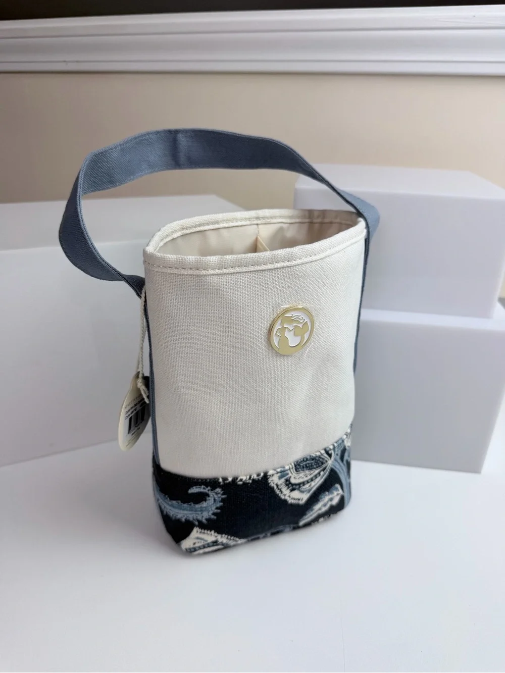 SPARTINA 449 Double Wine Caddy Oyster Factory NWT